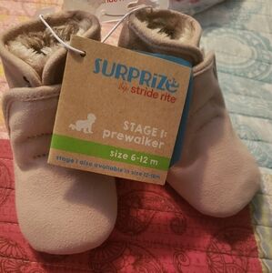 Tan Prewalker Baby Shoes